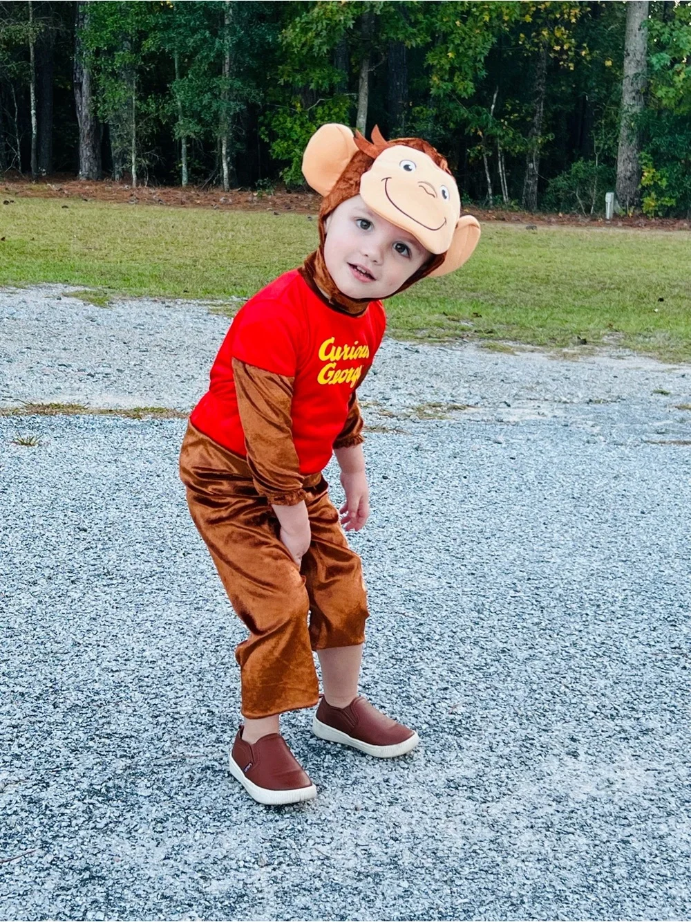 Curious George Toddler Halloween Costume Size 3T EUC